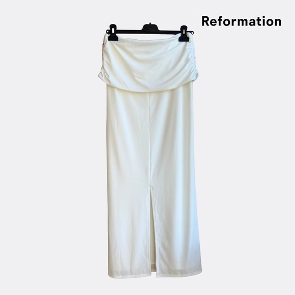 Reformation Eleni Knit Two Piece – Ivory – Size 6 – NWT - Picture 8 of 11